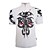 cheap Women&#039;s Cycling Clothing-GETMOVING Men&#039;s Short Sleeve White Black Bike Jersey Top, Quick Dry Breathable, Summer, Polyester Spandex
