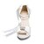 abordables Sandalias de mujer-Mujer Zapatos Satén / Satén Elástico Primavera / Verano / Otoño Tacón Stiletto Pajarita Marfil / Blanco / Boda / Fiesta y Noche