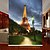 baratos Cortinas &amp; Corta-luz-Euro Dreamlike Noite Sence Torre Eiffel Rolo Sombra