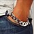 cheap Bracelets &amp; Bangles-Chain Bracelet Unique Design Fashion Vintage Alloy Bracelet Jewelry Golden / Silver For Christmas Gifts Party Casual Daily