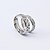 levne Fashion Ring-Pánské Dámské Snubní prsteny Stříbrná Titanová ocel Kulatý Módní Denní Ležérní Kostýmní šperky