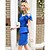 cheap Women&#039;s Skirts-Women&#039;s Blue/Multi-color Skirts , Bodycon/Casual Above Knee