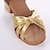 cheap Latin Shoes-Women&#039;s Latin Shoes Ballroom Shoes Indoor Professional ChaCha Basic Sandal Solid Color Low Heel Buckle Kid&#039;s Silver Gold Fuchsia / Suede