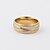 preiswerte Ringe-Herrn Damen Bandring Golden Titanstahl vergoldet Kreisförmig Liebe Geschenk Alltag Normal Modeschmuck