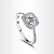 cheap Rings-Women&#039;s Statement Ring Screen Color Zircon Cubic Zirconia Gold Plated Imitation Diamond Alloy Luxury Love Heart Fashion Party Costume
