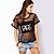 cheap Women&#039;s Tops-Carmell™ Women’s Translucent Gauze Print  T-shirt