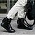 ieftine Adidași de Dans-Bărbați Hip-Hop Imitație de Piele Dantelat Adidași Dantelă Toc Drept NePersonalizabili Pantofi de dans Negru / Alb