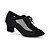 Недорогие Обувь для латиноамериканских танцев-Жен. Обувь для модерна Бальные танцы Сандалии На толстом каблуке Шнуровка Черный Золотистый