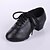 ieftine Pantofi Dans Clasic &amp; Modern-Bărbați Pantofi Moderni Sală Dans Antrenament Călcâi Toc Îndesat Negru Negru Dantelat Pentru copii / EU43