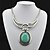 cheap Necklaces-Women&#039;s Pendant Necklace Synthetic Gemstones Turquoise Alloy Pendant Necklace , Party Daily