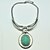 cheap Necklaces-Women&#039;s Pendant Necklace Synthetic Gemstones Turquoise Alloy Pendant Necklace , Party Daily