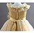 billiga Brudnäbbsklänningar-A-line Princess V-ringad Tea-längd Satin Och Sequined Flower Girl Dress Flower