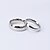olcso Gyűrűk-Band Ring Gyűrű For Páros Esküvő Hétköznapi Álarcos mulatság Titán acél Klasszikus stílus Barátság Ezüst