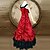 cheap Historical &amp; Vintage Costumes-Victorian Costume Gothic Lolita Dress Classic Lolita Dress Women&#039;s Dress Red Vintage Cosplay Satin Sleeveless Long Length Plus Size Customized