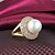 cheap Rings-Men&#039;s Imitation Pearl Gold Silver Brass Costume Jewelry