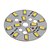halpa LED-tarvikkeet-zdm 1kpl 7w 500-550lm 14 x 5730 smd-ledi-laastari led-valolähdemoduuli lämmin valkoinen valo 3000-3500 k alumiinisubstraatti (dc21-24v, 300ma)