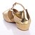 voordelige Latin dansschoenen-Dames Latin schoenen Ballroom schoenen Sandalen Lage hak Zilver Goud Gesp Kinderen / Suède / EU39