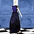 cheap Lolita Dresses-Gothic Lolita Dress Elegant Satin Women&#039;s Dress Cosplay Blue Short Sleeve Long Length Halloween Costumes