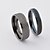 cheap Rings-Men&#039;s Women&#039;s Couple Rings Black Silver Titanium Steel Round Daily Casual Costume Jewelry