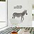 cheap Wall Stickers-Zebra Pattern Wall Sticker(1PCS)