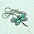 cheap Necklaces-Vintage Antique Silver Dragonfly Turquoise Necklace(Green)(1 Pc)