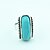 cheap Rings-Toonykelly® Vintage Female Tibet Alloy Turquoise Adjustable Ring (Green)(1pcs)