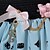 cheap Ethnic &amp; Cultural Costumes-Skirt Sweet Lolita Princess Cosplay Lolita Dress Blue Print Lolita Skirt For Women Polyester Pretty Lolita Key and Cat Princess Kawaii Skirt Lovely