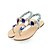 cheap Women&#039;s Sandals-Women&#039;s Shoes Leatherette Summer Fall Toe Ring Ankle Strap T-Strap Flat Heel With Rhinestone Crystal For Casual Dress Party &amp; Evening