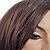 abordables Pelucas sintéticas-Sin tapa largo y rizado marrón de alta calidad peluca sintética