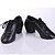 ieftine Pantofi Dans Clasic &amp; Modern-Bărbați Pantofi Moderni Sală Dans Antrenament Călcâi Toc Îndesat Negru Negru Dantelat Pentru copii / EU43