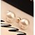 voordelige Vip Deal-Cotingbo Dames Classics dubbele vierkante Pearl Errings