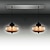 baratos Luzes pendentes-modernas luzes de vidro transparente com pingente 2 luzes no projeto bolha