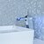 billige Vandfald Vandhaner-Håndvasken vandhane - Vandfald / LED Krom Udspredt Et Hul / Enkelt håndtag Et Hul