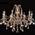 cheap Chandeliers-Candle-style Chandelier Uplight Painted Finishes Glass Crystal 110-120V / 220-240V Bulb Not Included / E12 / E14
