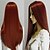 Недорогие Парик из искусственных волос без шапочки-основы-Парики из искусственных волос Волнистый Волнистый Парик Длинные Темно-красный Искусственные волосы 28 дюймовый Жен. Прямой пробор Красный hairjoy