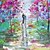 tanie Pejzaże-Hang-Malowane obraz olejny Ręcznie malowane - Krajobraz Nowoczesne Naciągnięte płótka / Rozciągnięte płótno