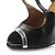 cheap Latin Shoes-Women&#039;s Dance Shoes Latin Shoes Sandal Buckle Customized Heel Customizable Black