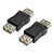 Недорогие USB кабели-USB 2.0 Женский Женский Адаптеры, переходники