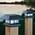 abordables Éclairages d&#039;extérieur-Blanc solaire pont lumière clôture montage lampe de clôture de jardin en plein air