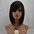 cheap Synthetic Trendy Wigs-Synthetic Wig Straight Straight With Bangs Wig Short Dark Brown / Dark Auburn 2/30H Synthetic Hair 12 inch Women&#039;s With Bangs Brown