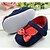 cheap Baby Shoes-Cotton Girl&#039;s Flat Heel Round Toe Flats with Bowknot Shoes