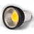Недорогие Лампы-GU10 Точечное LED освещение MR16 1 COB 350-400 lm Тёплый белый Регулируемая AC 220-240 V