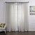 billige Gennemsigtige gardiner-ren gardiner nuancer to paneler soveværelse solid farvet linned / polyester blanding