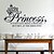 billige Vægklistermærker-Doudouwo ® Ord og citater The Princess Words Wall Stickers