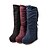 cheap Women&#039;s Boots-Women&#039;s Fall Winter Platform Fashion Boots Suede Dress Casual Wedge Heel Platform Buckle Black Blue Red