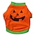 ieftine Îmbrăcăminte Câini-Pisici Câine Costume de Halloween Costume Tricou Desene Animate Cosplay Halloween Îmbrăcăminte Câini Haine pentru catelus Ținute pentru câini Respirabil Portocaliu Costume pentru fată și câine băiat