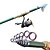 billige Fiskestænger-3.6M Carbon Green Sea Fishing Medium Light Fishing Rod