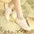 baratos Sapatos de mulher-Feminino Sapatos Courino Primavera Verão Outono Inverno Conforto Sem Salto Cadarço Para Social Preto Branco Rosa