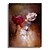 cheap Floral/Botanical Paintings-Oil Painting Hand Painted - Floral / Botanical Classic Traditional Stretched Canvas