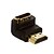 cheap HDMI Cables-LWM™ HDMI Connector Gold Plated Male to Female Coupler 90 Degree Right Angle